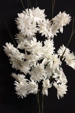 OUT OF STOCK 52"H x 3"D WHITE BLOOMS  (FF2345)
